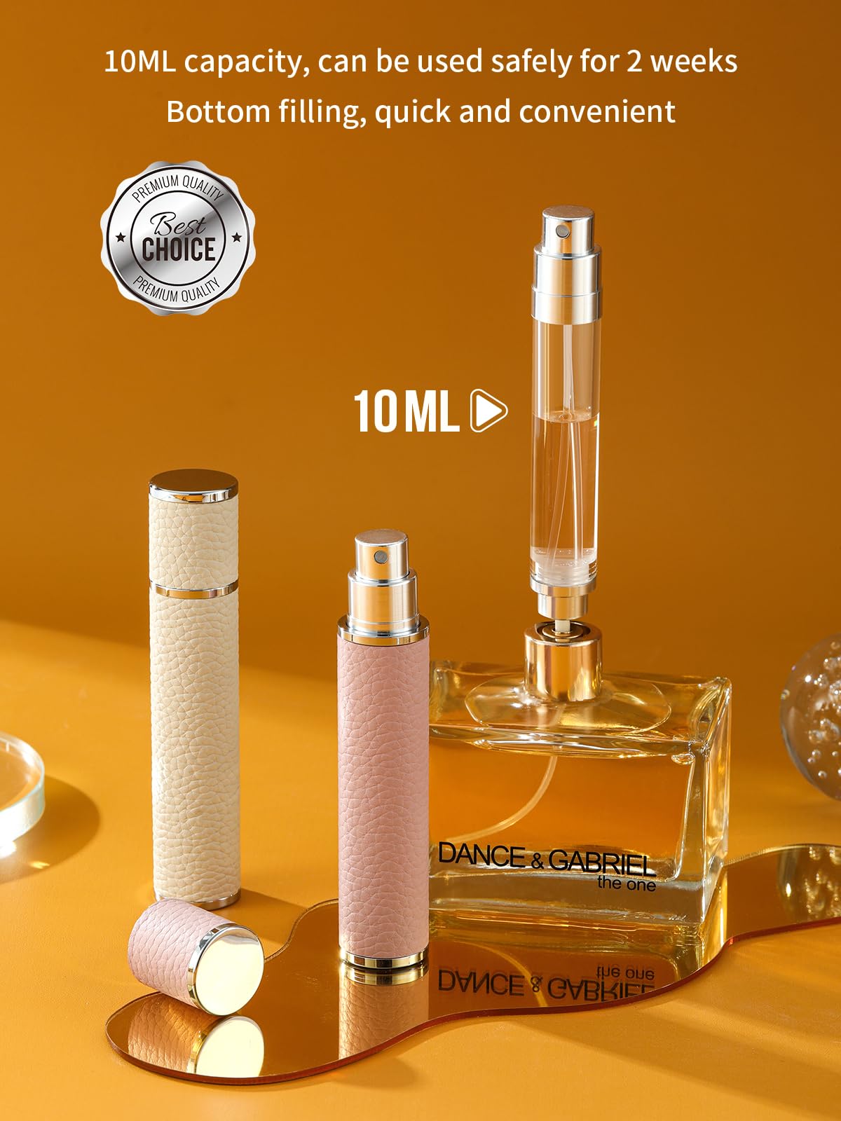Amazon.com: 3zorqinron 10ML Genuine Leather Atomizer Sprayer for